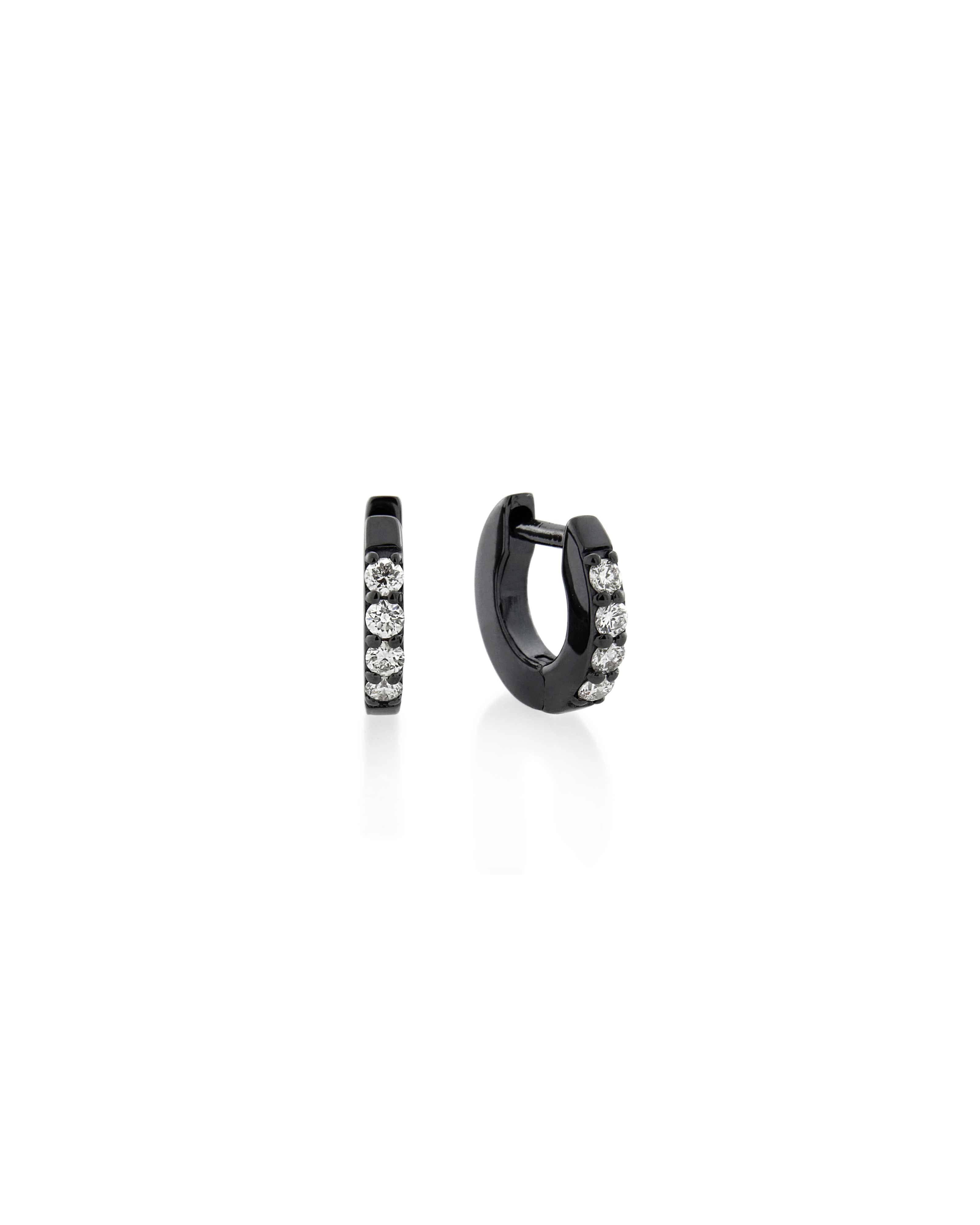 Black rhodium deals earrings