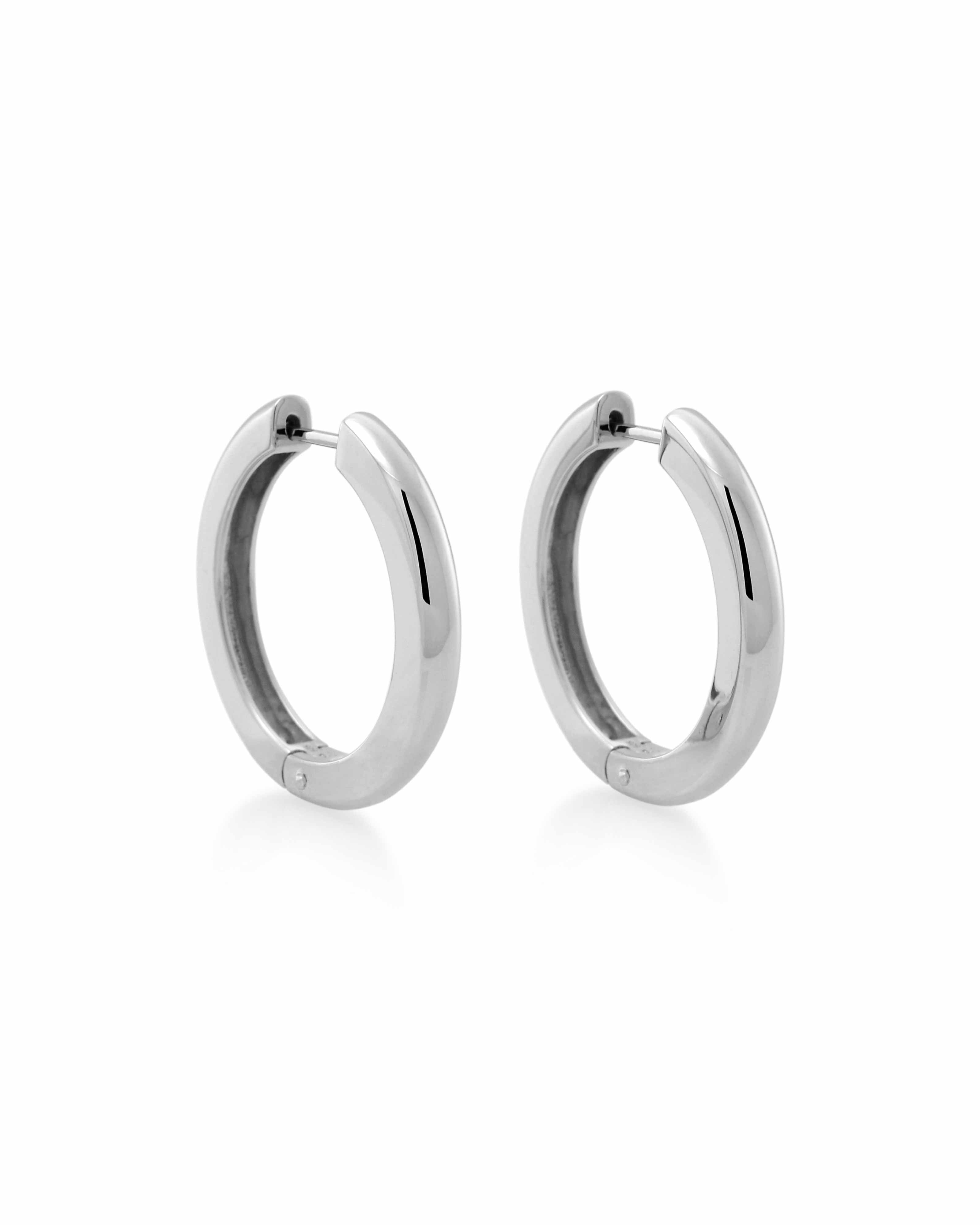 Large huggie online hoop earrings