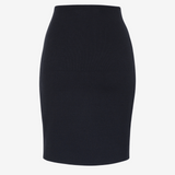 The Knitted Mini Pencil Skirt - Black