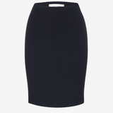 The Knitted Mini Pencil Skirt - Black