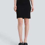 The Knitted Mini Pencil Skirt - Black