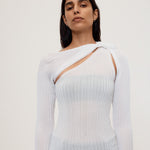 sener-besim-the-rib-knit-twist-shoulder-top-white-knitwear